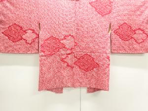 アンティーク　本総絞り松皮菱に古典柄模様羽織